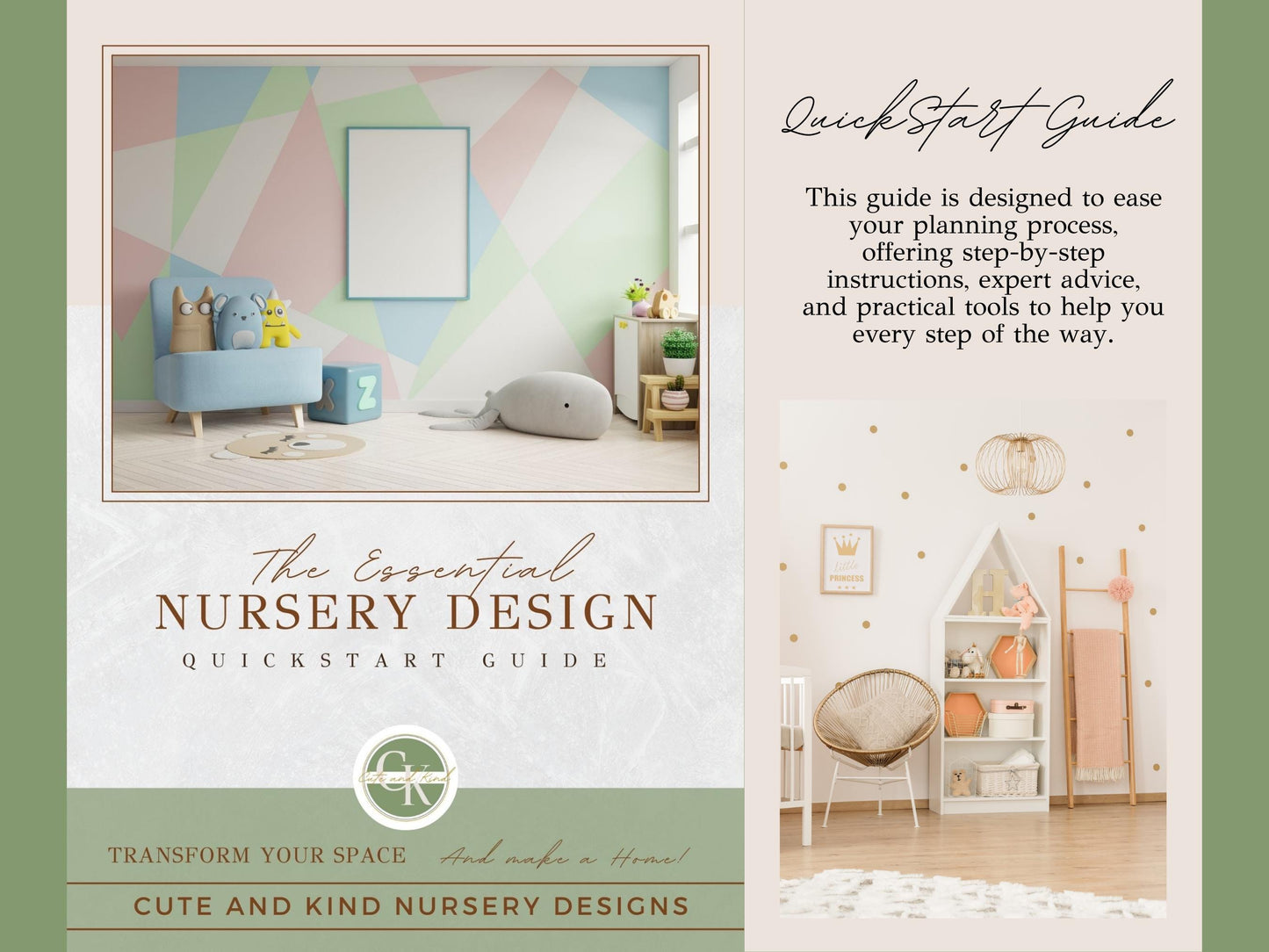 Essential Guide for Nursery Setup Printable Planner with 35 Worksheets