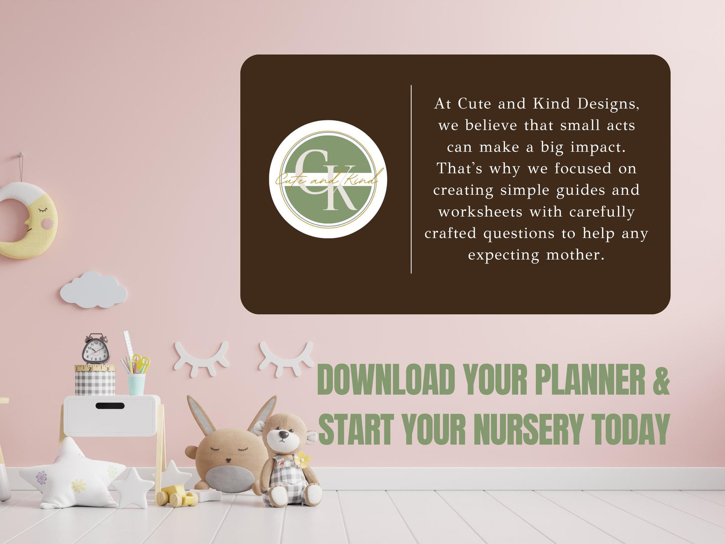 Essential Guide for Nursery Setup Printable Planner with 35 Worksheets